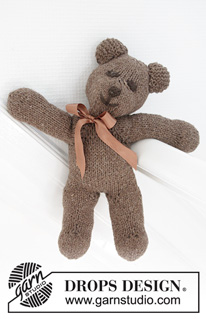 Mister Bean / DROPS Baby 11-28 - DROPS medvěd pletený z příze Alpaca. 