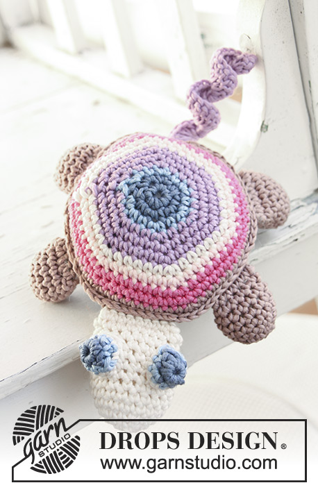 Timmy the Turtle / DROPS Baby 13-31 - Crochet DROPS turtle