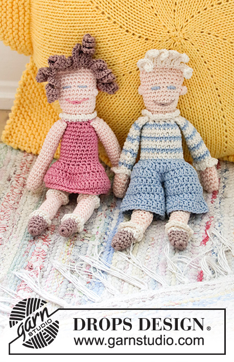 Peter / DROPS Baby 13-33 - The crochet dolls “Peter” and “Pernille”