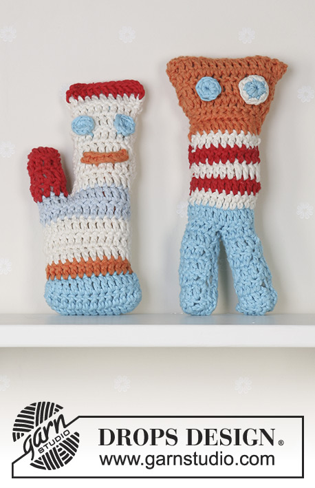 Buksemann / DROPS Baby 13-34 - DROPS crochet toys: “The trouser man” and “Cock’s comb”