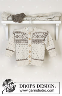 Winter Snuggles / DROPS Baby 13-5 - DROPS Nordisk kofta, byxa, mössa med garnbollar, vantar, sockor och filt i Alpaca.