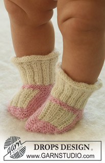 Free patterns - Baby Socks & Booties / DROPS Baby 17-22