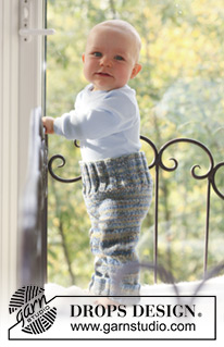 Fun with Pants / DROPS Baby 18-19 - Knitted pants for baby and children in 2 threads DROPS Fabel