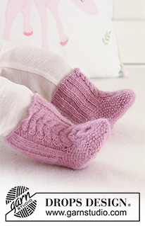 Free patterns - Sokker & Tøfler til baby / DROPS Baby 19-24