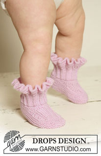 Free patterns - Baby Socks & Booties / DROPS Baby 19-25