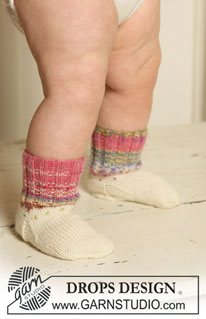 Free patterns - Baby Socks & Booties / DROPS Baby 19-28