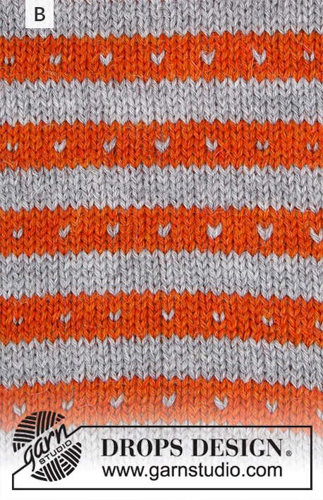 Hello Stripes / DROPS Baby 19-3 - Set med stickad tröja med ränder, lus och raglan, byxa och sockor till baby och barn i DROPS Fabel