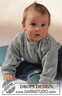 Free patterns - Gensere til baby / DROPS Baby 2-12