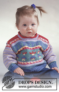Free patterns - Gensere til baby / DROPS Baby 2-4