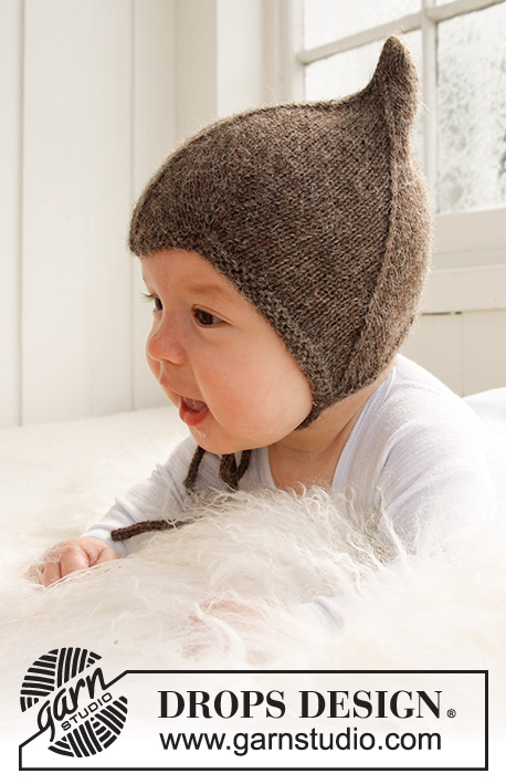 Alladin / DROPS Baby 21-34 - Knitted hat for baby and children in DROPS Alpaca