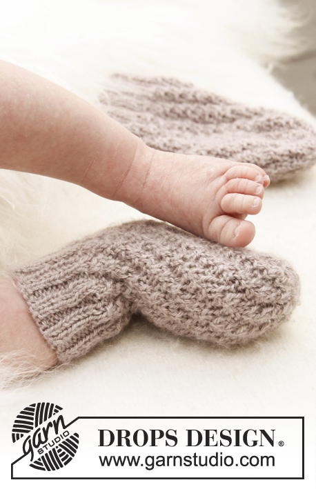 Twirl / DROPS Baby 21-5 - Dětské spirálové ponožky pletené z příze DROPS BabyAlpaca Silk