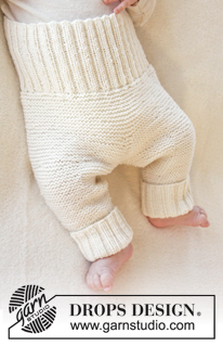 Smarty Pants / DROPS Baby 25-7 - Knitted pants in garter st for baby in DROPS BabyMerino. Size premature – 4 years.