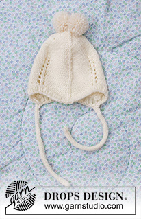 Winter Baby / DROPS Baby 33-12 - Kötött szett babáknak nadrágból és sapkából, DROPS Merino Extra Fine fonalból Méret: Koraszülött - 4 évesekre való méretben