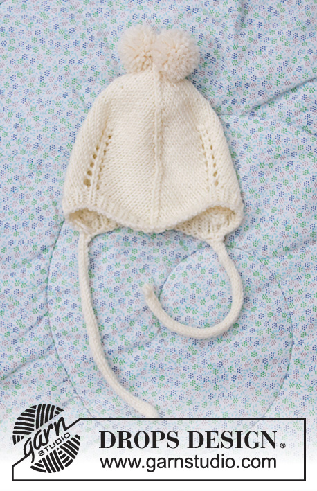 Winter Baby / DROPS Baby 33-12 - Completo per bambini formato da pantaloni e cappello ai ferri in DROPS Merino Extra Fine. Taglie: Da Prematuri a 4 anni