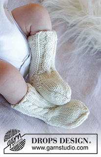 Free patterns - Baby Socks & Booties / DROPS Baby 33-34