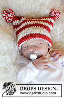 Free patterns - Santa Hats / DROPS Baby 33-5