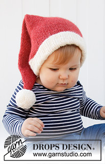 Free patterns - Santa Hats / DROPS Baby 36-12