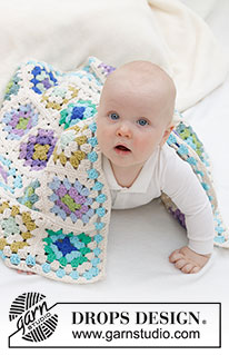 Free patterns - Fun with Crochet Squares / DROPS Baby 46-7