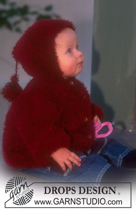 DROPS Baby 6-11 - Vest van Pelliza met of zonder capuchon