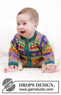 Free patterns - Swetry rozpinane dla niemowląt i małych dzieci / DROPS Baby 6-12