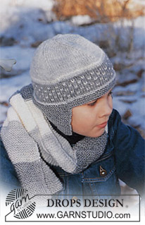Free patterns - Children Earflap Hats / DROPS Children 12-11