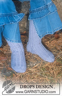 Free patterns - Children Socks & Slippers / DROPS Children 12-20