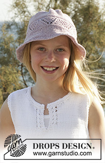Free patterns - Children Summer Hats / DROPS Children 15-6