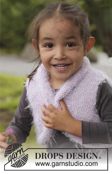 Pixie / DROPS Children 22-19 - Míni bolero tricotado em DROPS Symphony. Tamanhos criança: 3 - 12 anos
