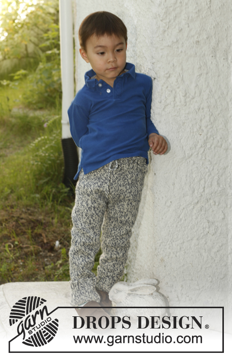 Ulrik / DROPS Children 23-40 - Calças tricotadas com 1 fio DROPS Big Fabel ou 2 fios DROPS Fabel. Tamanhos 3 - 12 anos.