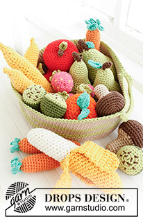 Berrylicious / DROPS Children 23-59 - Fraise crocheté en DROPS Paris.
