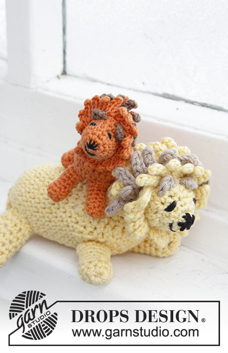 Mufasa / DROPS Children 24-10 - Crochet lion in DROPS Safran or DROPS Paris