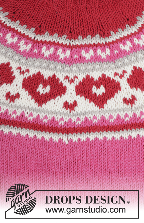 Warmhearted / DROPS Children 27-2 - Combinaison tricotée de haut en bas avec empiècement arrondi, jacquard nordique, en DROPS Merino Extra Fine. Pour enfant, du 1 au 6 ans