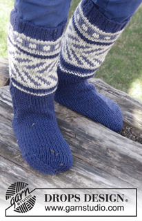 Free patterns - Children Socks & Slippers / DROPS Children 27-34