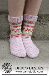 Free patterns - Children Socks & Slippers / DROPS Children 28-11