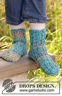 Free patterns - Children Socks & Slippers / DROPS Children 34-13