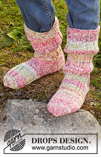 Free patterns - Children Socks & Slippers / DROPS Children 34-14
