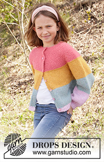 Free patterns - Proste dziecięce rozpinane swetry / DROPS Children 34-24