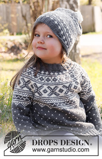 Free patterns - Dziecięce swetry przez głowę / DROPS Children 37-1