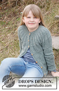 Free patterns - Rozpinane swetry i bolerka dziecięce / DROPS Children 40-22