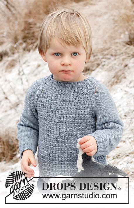 Open Breeze / DROPS Children 41-16 - Knitted jumper for children in DROPS Merino Extra Fine. The piece is worked top down, with raglan and textured pattern. Sizes 2 - 12 years.
