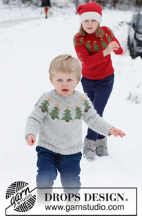 Free patterns - Christmas Jumpers & Cardigans / DROPS Children 41-17