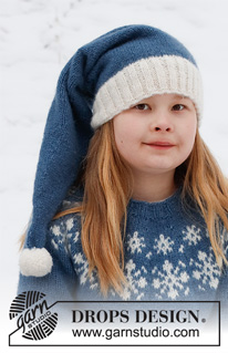 Free patterns - Christmas Hats for Children / DROPS Children 41-19