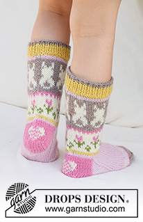 Free patterns - Easter Socks & Slippers / DROPS Children 41-35