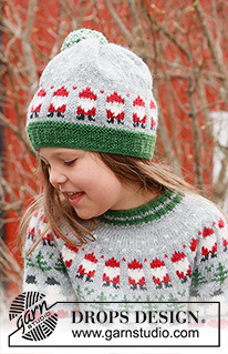 Free patterns - Christmas Hats for Children / DROPS Children 44-15