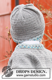 Hipp Hipp Hurra Hat / DROPS Children 44-5 - Bonnet tricoté de bas en haut, pour bébé et enfant, en DROPS Baby Merino, avec jacquard nordique. Du 6 mois au 12 ans.