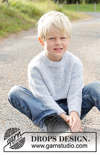 Spring Smiles / DROPS Children 48-4 - Knitted sweater for children in 2 strands DROPS Alpaca. The piece is worked top down in stockinette stitch with raglan. Sizes 2 – 12 years.