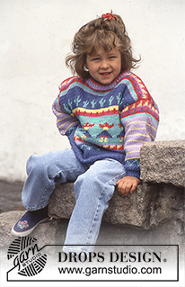 Free patterns - Dziecięce swetry przez głowę / DROPS Children 5-4