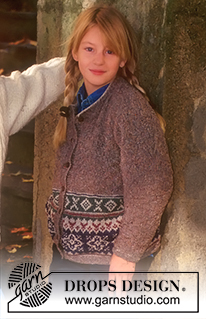 Free patterns - Dziecięce norweskie rozpinane swetry / DROPS Children 7-7