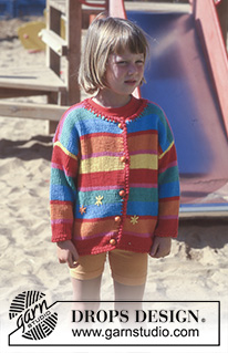 Free patterns - Proste dziecięce rozpinane swetry / DROPS Children 8-1