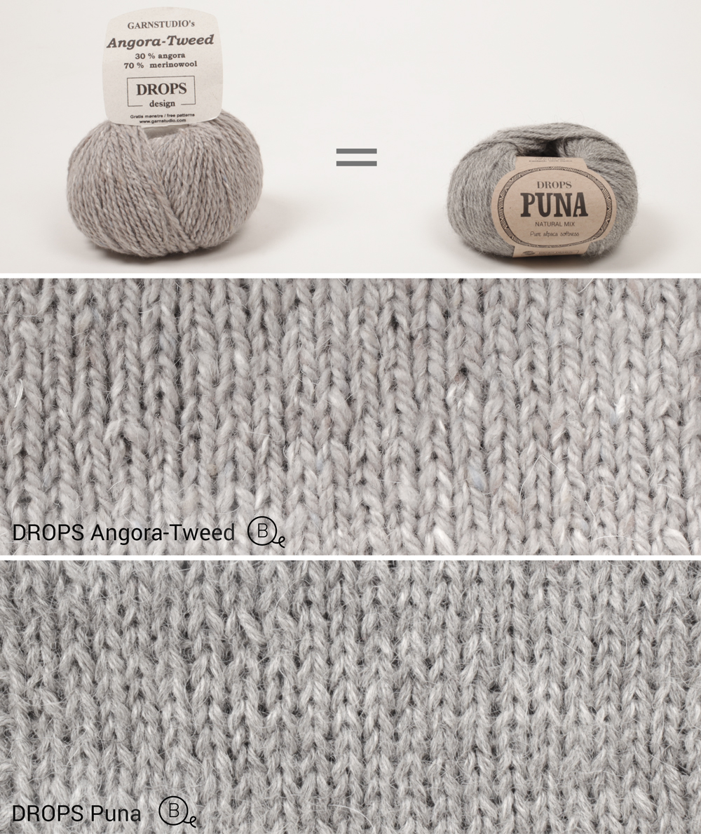 Erstatt Angora-Tweed med Puna